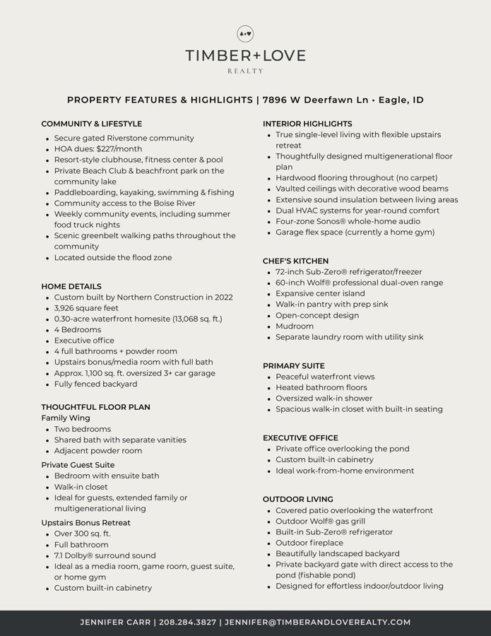 Feature sheet preview